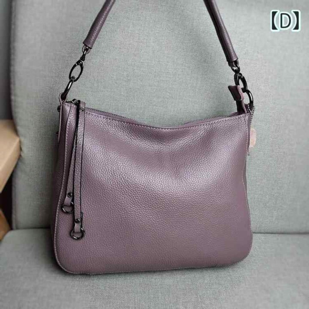 Purple Leather Shoulder Crossbody Bag Purse - Picture 2 of 3